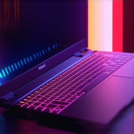 Gaming laptop with vapor chamber cooling technology and RGB lighting