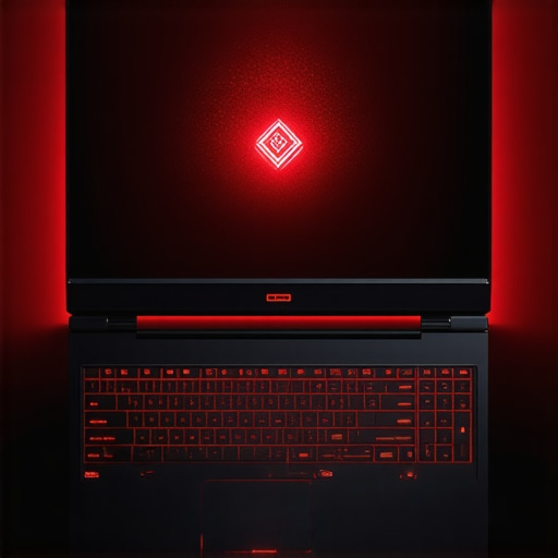 Gaming laptop with advanced cooling vents and thermal management features.