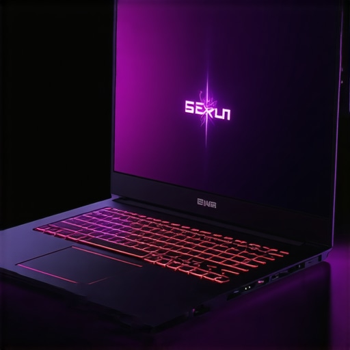 Gaming laptop showcasing high refresh rate display and thermal management features