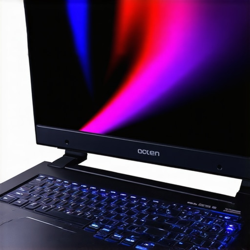 Gaming laptop showing cooling vents and high-refresh-rate screen for high FPS gaming