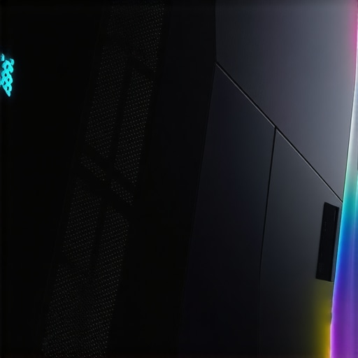 Gaming laptop with visible cooling vents and RGB lighting for high FPS gaming