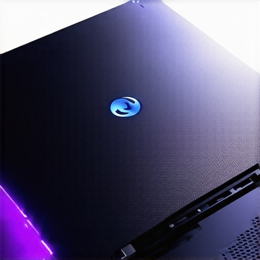 Gaming laptop showcasing cooling vents and 144Hz display with vibrant graphics