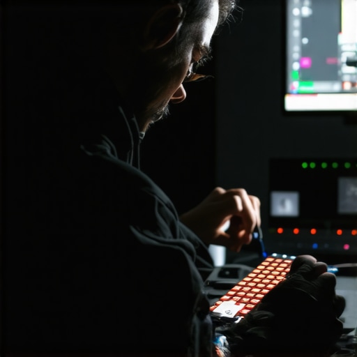 Gamer cleaning and monitoring cooling performance of RTX gaming laptop