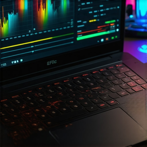 Laptop screen displaying temperature graphs and fan speeds during gaming session.