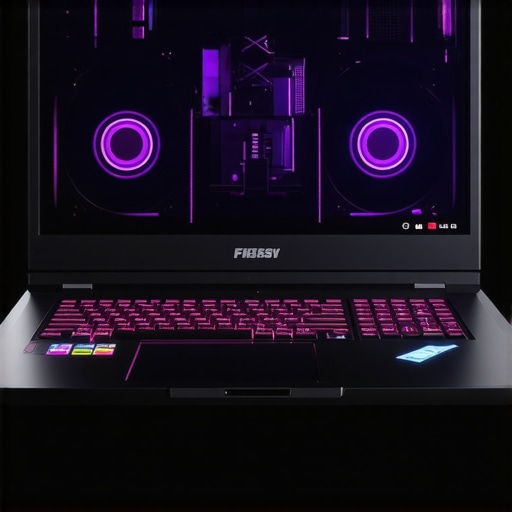 Gaming laptop with vapor chamber cooling and 144Hz display.