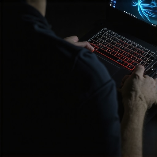 A gamer customizing fan settings on MSI Afterburner to improve laptop cooling