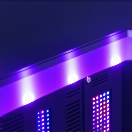 A close-up of a gaming laptop's cooling vents with active thermal management