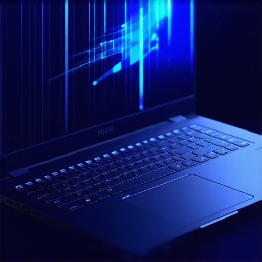 Gaming laptop showcasing cooling system and 144Hz display during gameplay.