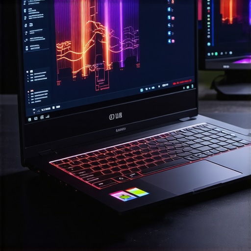 Gaming laptop with active cooling system and fan curve customization interface