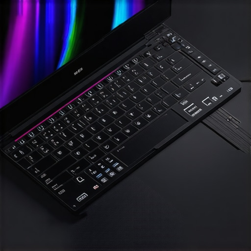 A detailed view of a gaming laptop's cooling system with thermal paste and heatsinks, showing advanced airflow management.